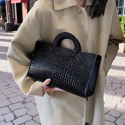 Fashion Crocodile Pattern Women's Handbag - Image 3